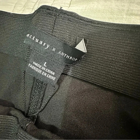 NWT Anthropologie Sanctuary L Plaid Leggings Gray Black Tan - Picture 5 of 9